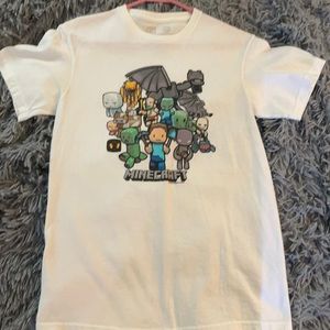 Minecraft White Tee Small